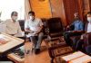 Principal Secretary APD, Navin Kumar Choudhary chairing a meeting on Monday.