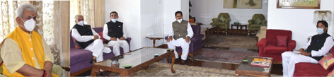 Lt Governor meeting JKPCC delegation on Thursday. Lt Governor meeting JKPCC delegation on Thursday.