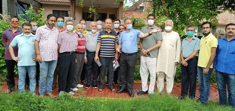 Former Deputy CM, Kavinder Gupta during tour to Gandhi Nagar area on Wednesday Former Deputy CM, Kavinder Gupta during tour to Gandhi Nagar area on Wednesday