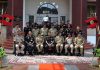 Army and BSF officers after a meeting at Western Command on Wednesday.