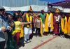 Parliamentary Committee on Urban Development getting traditional welcome in Leh on Wednesday. —Excelsior/Morup Stanzin