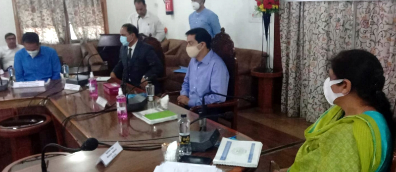 Addl Chief Secretary H&ME, Vivek Bhardwaj chairing a meeting. Addl Chief Secretary H&ME, Vivek Bhardwaj chairing a meeting.