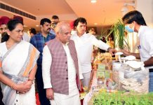 Union Minister for Agriculture Narendra Singh Tomar during his visit to SKUAST Jammu on Friday.