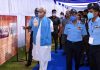 Lieutenant Governor Manoj Sinha during IAF show in Srinagar on Sunday.