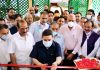Apni Party president inaugurating central party office at Sonwar in Srinagar on Friday.