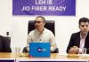Jamyang Tsering Namgyal, MP Ladakh announcing the launch of JioFiber services in Leh.