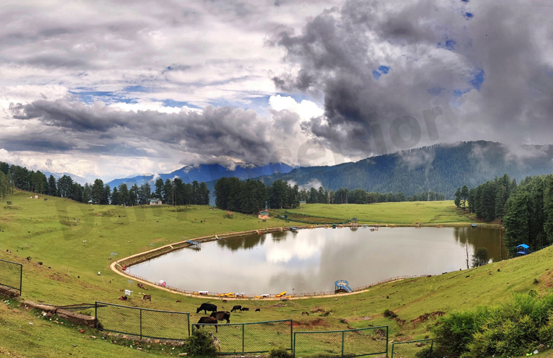 A mesmerizing view of Sanasar lake. — Excelsior/Rakesh