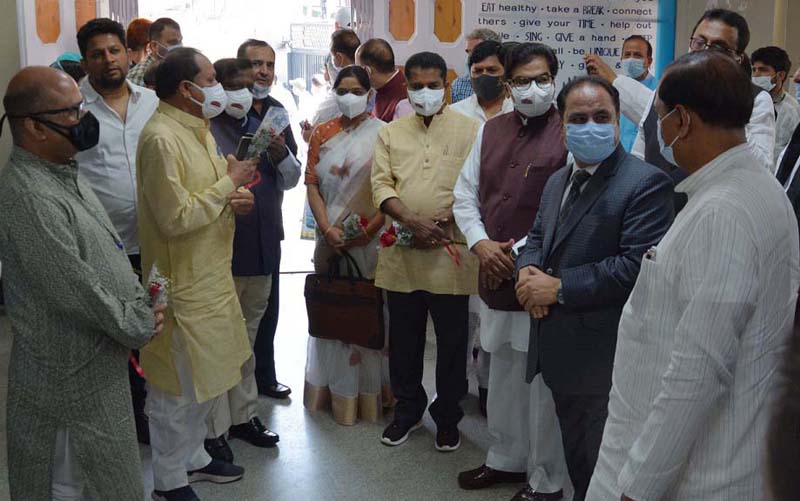 Parliamentary Standing Committee on Health & FW inspecting health facilities at GMC Srinagar.