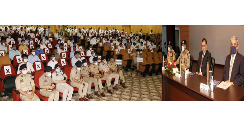 Dignitaries and participants during capacity building programme in Jammu on Monday. Dignitaries and participants during capacity building programme in Jammu on Monday.