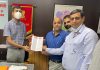 Members of FAIVM delegation submitting memorandum to DC Jammu, Anshul Garg.