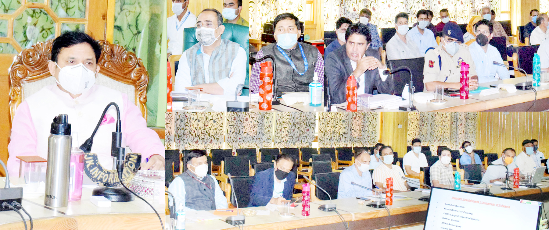 Union MoS for Communication e-inaugurating developmental projects at Pulwama. Union MoS for Communication e-inaugurating developmental projects at Pulwama.