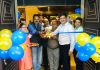 Sanjay Mattoo, DGM-Marketing for Kajaria Ceramics Limited and others during launch of royal collection of tiles.