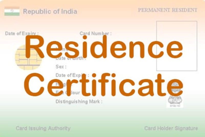 Resident Certificate