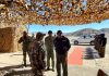 Air Chief Marshal V R Chaudhari at Air Force station Leh. (UNI)