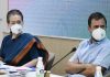 Congress president Sonia Gandhi and party leader Rahul Gandhi during the meeting of AICC general secretaries, Incharges and PCC presidents in New Delhi on Tuesday. (UNI)