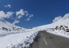 A beautiful view of snow capped mountains on Pir Panjal range of Poonch on Tuesday. (UNI)