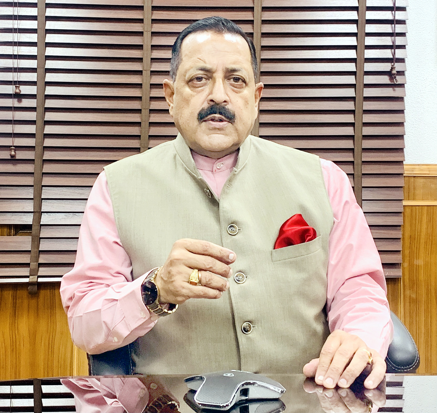Union Minister Dr Jitendra Singh delivering an Academic Lecture on Dr Syama Prasad Mookerjee, on Sunday. Union Minister Dr Jitendra Singh delivering an Academic Lecture on Dr Syama Prasad Mookerjee, on Sunday.