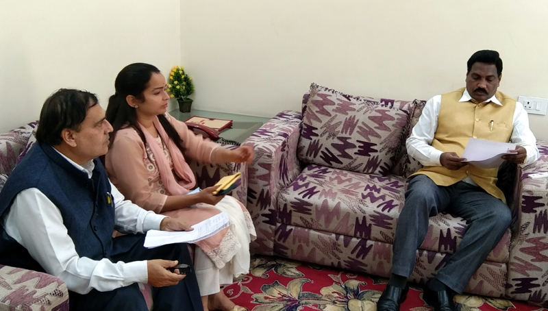 BJP SC Morcha deputation during meeting with NCSC member in Delhi. BJP SC Morcha deputation during meeting with NCSC member in Delhi.