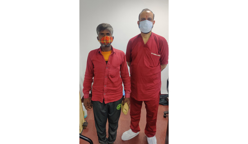 HoD Cardiology Dr Sushil Sharma with young patient treated using new technology in SSH. HoD Cardiology Dr Sushil Sharma with young patient treated using new technology in SSH.