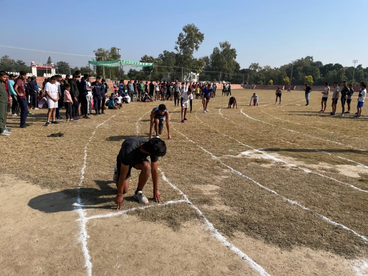 Players in action during Athletics Meet at Sports Stadium Kathua on Saturday. Players in action during Athletics Meet at Sports Stadium Kathua on Saturday.