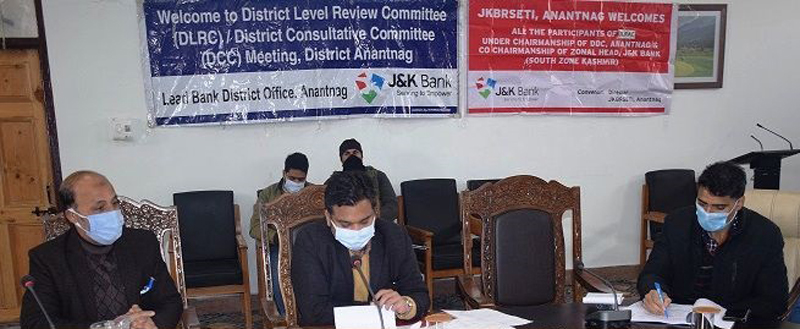 DC Anantnag Dr Piyush Singla chairing a meeting on Friday. DC Anantnag Dr Piyush Singla chairing a meeting on Friday.