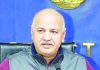 Delhi Deputy Chief Minister Manish Sisodia addressing a press conference, in New Delhi on Monday. (UNI)