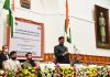 Speaker, Lok Sabha, Om Birla addressing at the 82nd All India Presiding Officers’ Conference, in Shimla, Himachal Pradesh on Thursday. (UNI)