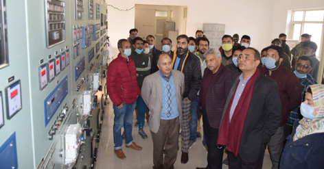 Principal Secretary Power inspecting a grid station. Principal Secretary Power inspecting a grid station.