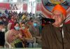 NC president Dr Farooq Abdullah addressing NC Minority Cell convention at Sher-e-Kashmir Bhavan in Jammu on Saturday. — Excelsior /Rakesh