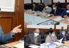 Chief Secretary chairing a meeting on Tuesday.