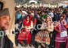 Former J&K Chief Minister Ghulam Nabi Azad addressing large public rally at Bhaderwah on Wednesday. —Excelsior/ Tilak Raj