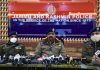 DGP Dilbag Singh, IGP Kashmir Vijay Kumar and DIG Sujit Kumar at a press conference in Srinagar on Tuesday.