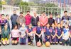Selected teams posing for a group photograph with officials of the J&K Sports Council at Jammu.