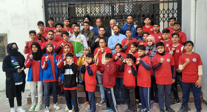 Winning team posing for a group photograph at Satna, Madhya Pradesh on Saturday. Winning team posing for a group photograph at Satna, Madhya Pradesh on Saturday.