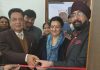 Honorary secretary, Rattandeep Anand cutting the ribbon while introducing new games in the Jammu Club premises at Jammu on Friday.