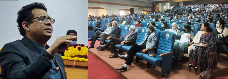 Chief guest Prof Sandeep Verma, addressing Foundation Day function at IIIM, Jammu on Wednesday. Chief guest Prof Sandeep Verma, addressing Foundation Day function at IIIM, Jammu on Wednesday.