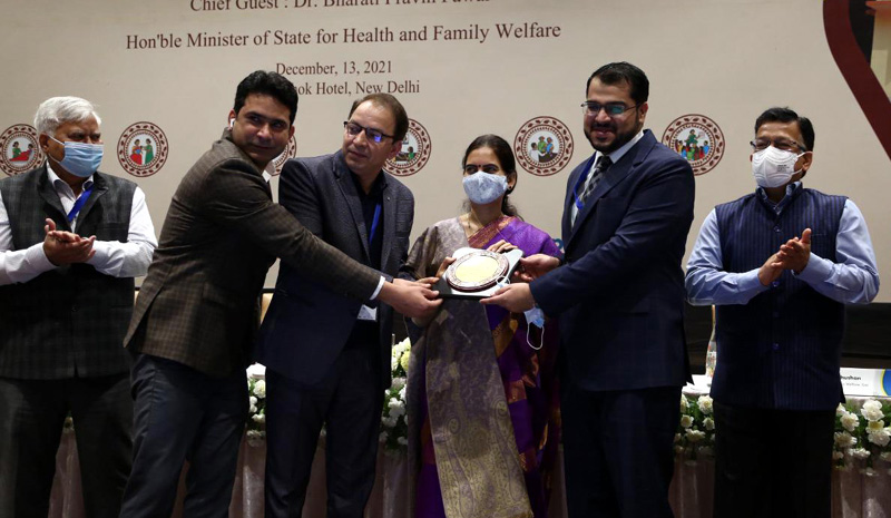 Mission Director NHM, J&K receiving award for NCD screening. Mission Director NHM, J&K receiving award for NCD screening.