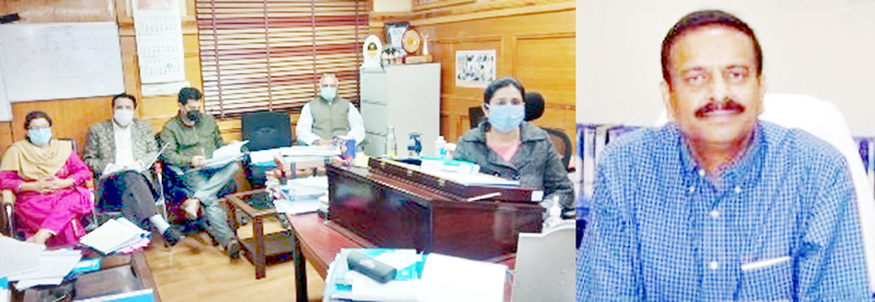 Principal Secretary to Govt, I&C, Ranjan Prakash Thakur chairing a meeting on Friday. Principal Secretary to Govt, I&C, Ranjan Prakash Thakur chairing a meeting on Friday.