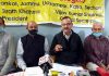 RPWA members interacting with media persons. -Excelsior/Pardeep
