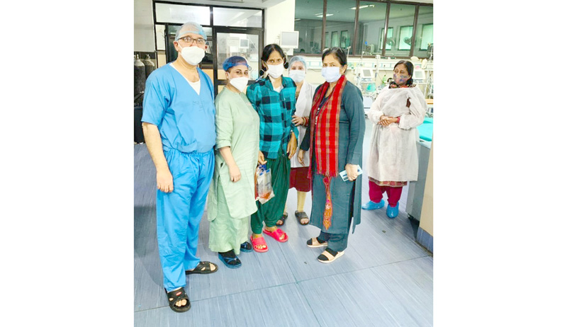 Team of doctors with patients after surgery at SSH in Jammu. Team of doctors with patients after surgery at SSH in Jammu.