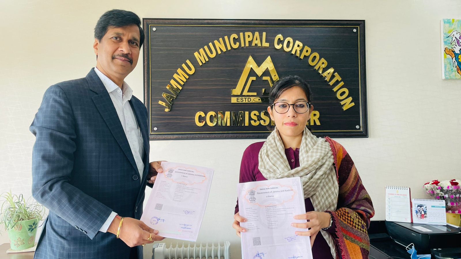 JSCL signs agreements for development of 23 Junctions, setting up smart traffic booths in Jammu city