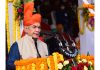 Lieutenant Governor Manoj Sinha addressing the Republic Day function in Jammu.
