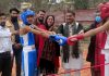 Players being introduced by the dignitaries at Ramban during boxing championship.