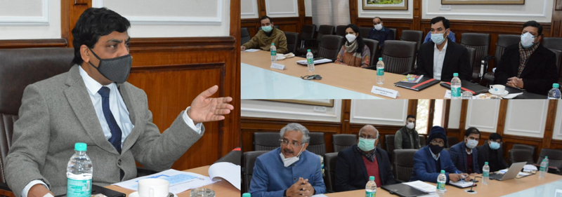 Chief Secretary Arun K Mehta chairing a meeting on Wednesday. Chief Secretary Arun K Mehta chairing a meeting on Wednesday.