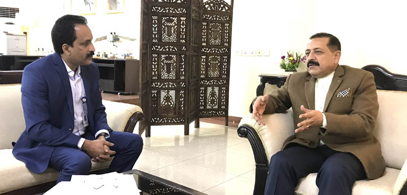 New Chairman ISRO Dr S. Somanath calling on Union Minister Dr Jitendra Singh, at New Delhi. New Chairman ISRO Dr S. Somanath calling on Union Minister Dr Jitendra Singh, at New Delhi.