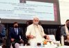 Lieutenant Governor Manoj Sinha inaugurating power transmission and distribution projects in Samba on Monday.