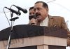 Union Minister Dr Jitendra Singh addressing a function at Kathua on Saturday. —Excelsior/Pardeep Sharma