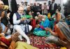 Prime Minister Narendra Modi at the Guru Ravidas Vishram Dham Mandir in Karol Bagh, on the auspicious occasion of Guru Ravidas Jayanti in Delhi on Wednesday. (UNI)