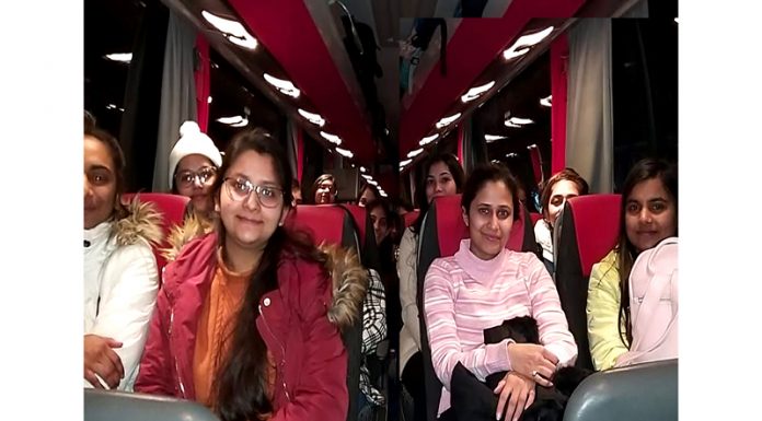 Indian nationals evacuated from Ukraine en-route to Bucharest in Romania on Saturday. (UNI)