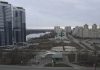 Photo taken on Sunday shows the empty street in the early morning in Kiev, capital of Ukraine. (UNI)